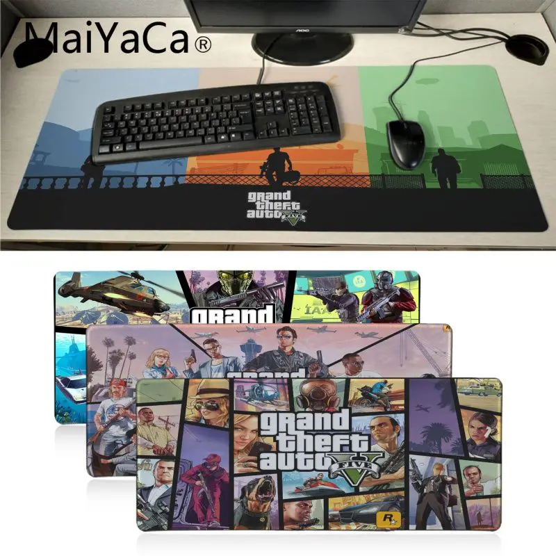 Maiyaca Gta 5壁紙美しいアニメマウスマットゲーミングマウスパッドxlスピードキーボードマウスマットノートpcデスクパッド マウスパッド Aliexpress