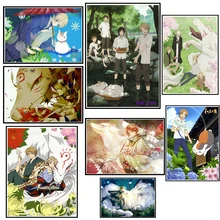 Natsume Yuujinchou cartoon poster Painting Drawing By Numbers no Frame Home Wall Decor Artwork 42*30cm