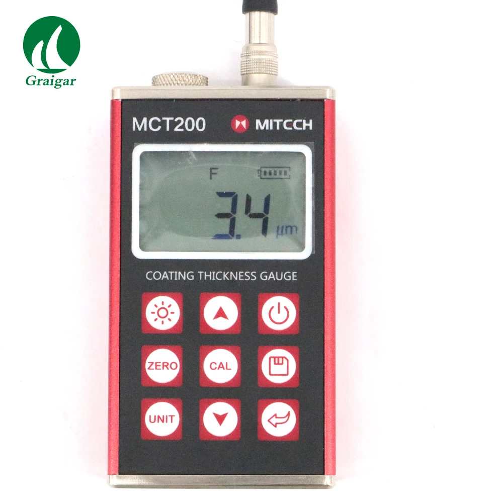 Датчик толщины покрытия MITECH MCT200 магнитный индукционный и вихревой измеритель