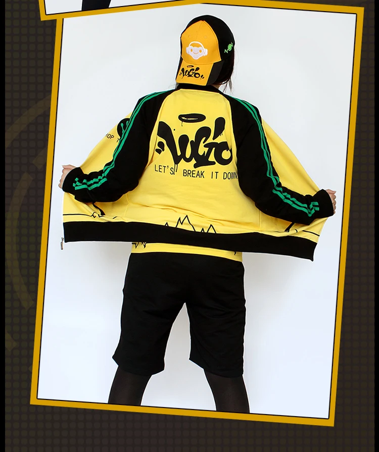 Игра OW DJ Hero Lucio рисунок куртка тонкий флис Косплей пальто Топ анимация Новинка