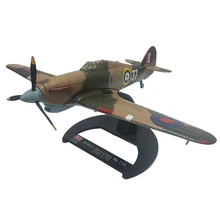 1/72 масштаб литой самолет RAF Hawker ураган Истребитель модели военный самолет Горячая игрушка для подарка Коллекционирование