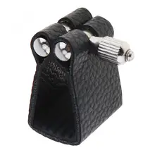 Прочная кожаная Лигатура альт саксофон мундштук клип вниз E с мягкой резиновой застежкой для альт саксофона