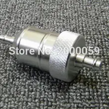 Серебряный CNC сплав топливный фильтр Bilet встроенный фильтр топливного газа 1/4 ''6 мм мотоцикл питбайк ATV Quad