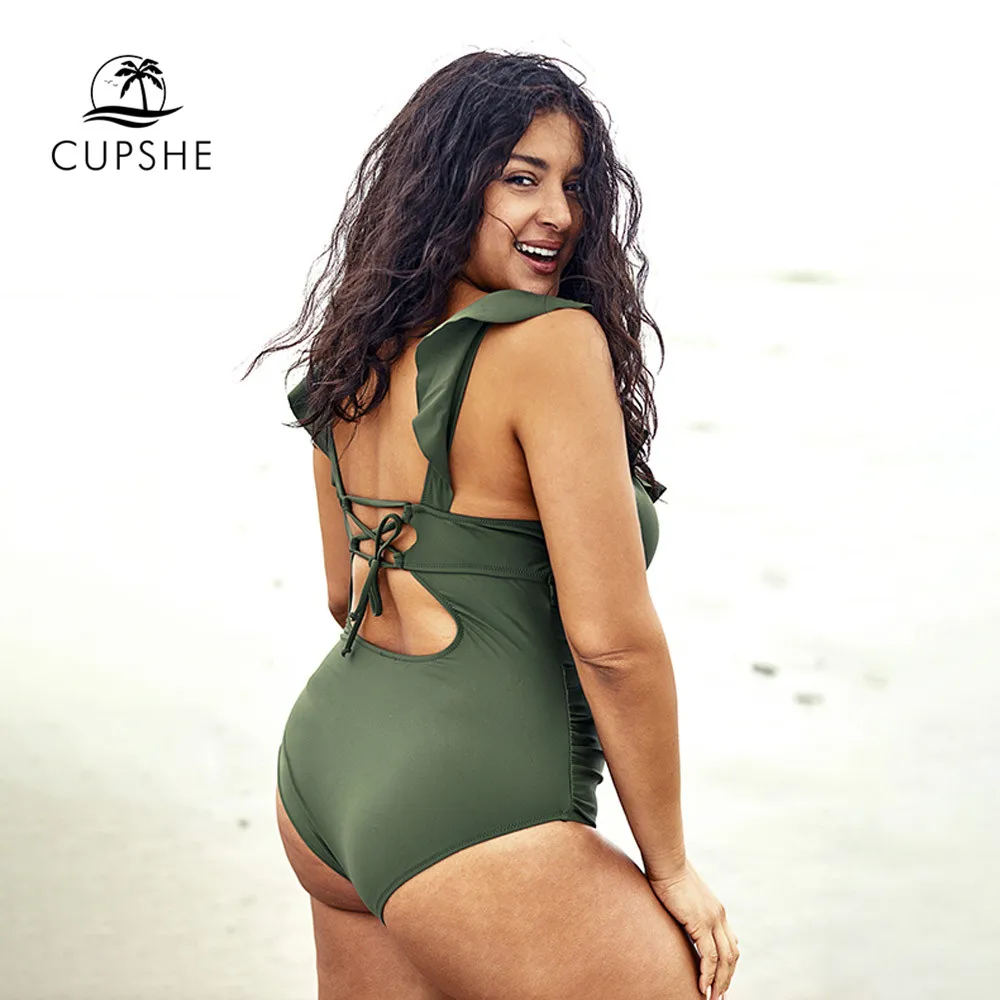 cupshe plus size swimwear