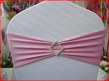 

Lilac Single Layer Spandex/Lycra/Expand Band/Covers With Rhombic Diamond Buckle&Pin For Wedding Party Banquet Decorations