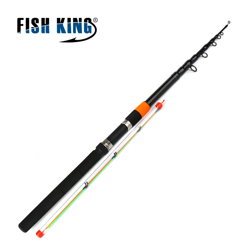 Рыболовная телескопическая удочка Fish King 24T 3 0 9 м 2 секции вес 120 г Сверхтяжелая 60%