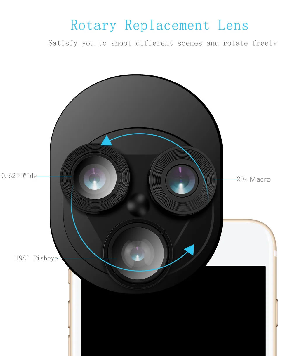 ZZMA 3в1 универсальный поворотный объектив для мобильного телефона широкий Макро Рыбий глаз объектив для смартфона камера для iphone samsung huawei любой мобильный телефон