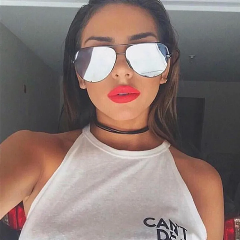 

Brand Designer Mirror Sun Glasses For Women 2018 Fashion Ladies Photochromic Sunglass Oversized Oval Female Shades Retro Eyewear