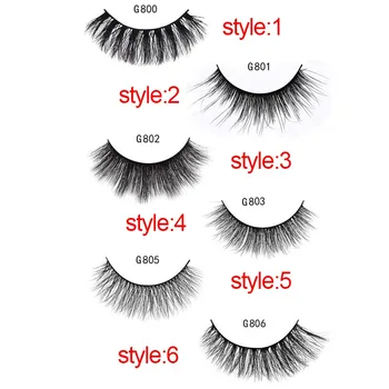 

5 Pairs Mink Eyelash Big Eyes Makeup Kit Professional Multilayer Tufted Lashes Durable Natural Thick Simulation False Eyelashes