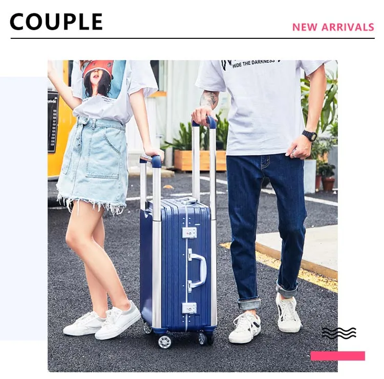 

CARRYLOVE Couple Rolling Luggage Spinner Men Suitcase Wheels Women Trolley Aluminum Frame Travel Bag