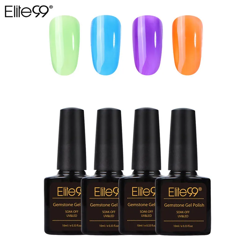 

Elite99 Gel Polish 8pcs Set All For Manicure Hybrid Gemstone Gel Vernis Base For Nails UV Soak Off Nail Art Gel Nail Polish