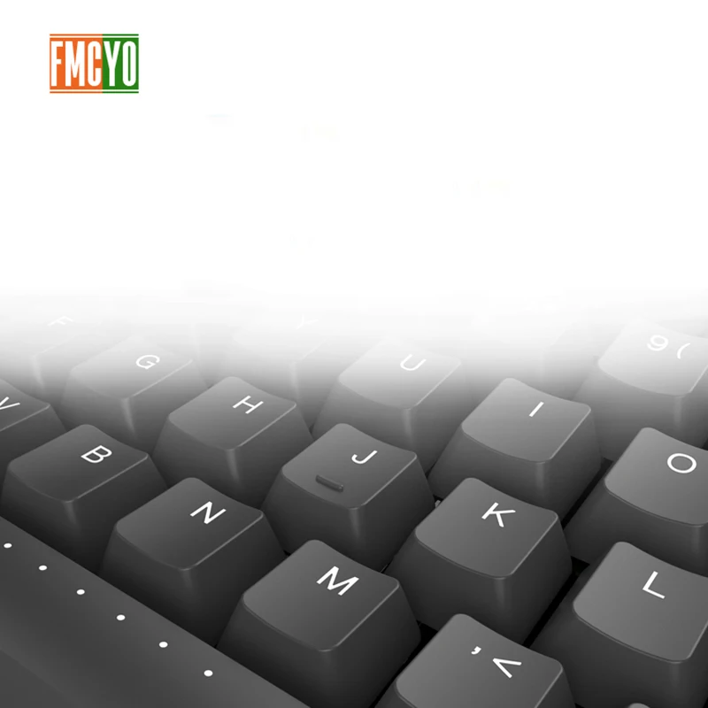 FMCYO механическая клавиатура без ключа C87 клавишные колпачки из ПБТ Cherry MX Silver wwwitch