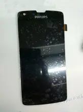 100% Brand New For Black For Philips w8510 LCD Display Digitizer touch Screen Glass Assembly free shipping