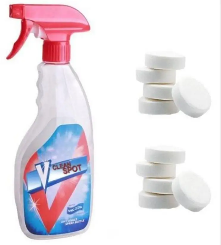 

With bottle 5/10/15 pcs Multifunctional Effervescent Spray Cleaner Set WITHOUT BOTTLE Car Cleaning Effervescent Spray Cleaner