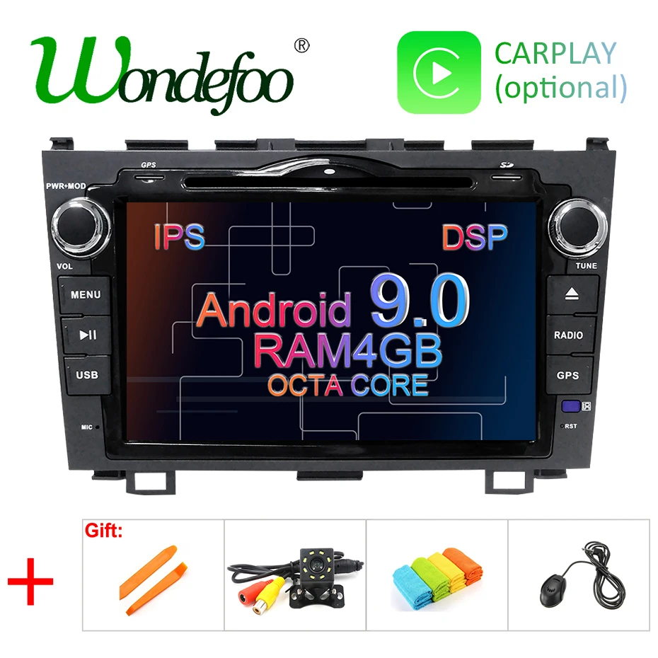 

4G 64G Android 9.0 DSP IPS SCREEN HD AV Output CAR GPS For CRV CR-V DVD PLAYER navigation radio multimedia player stereo