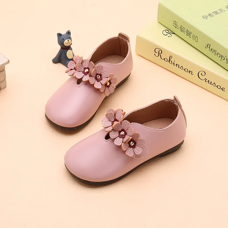 JGSHOWKITO принцесса модная брендовая детская обувь для девочек детская кожаная обувь на плоской подошве с милыми цветами Kawaii милые качественные кроссовки