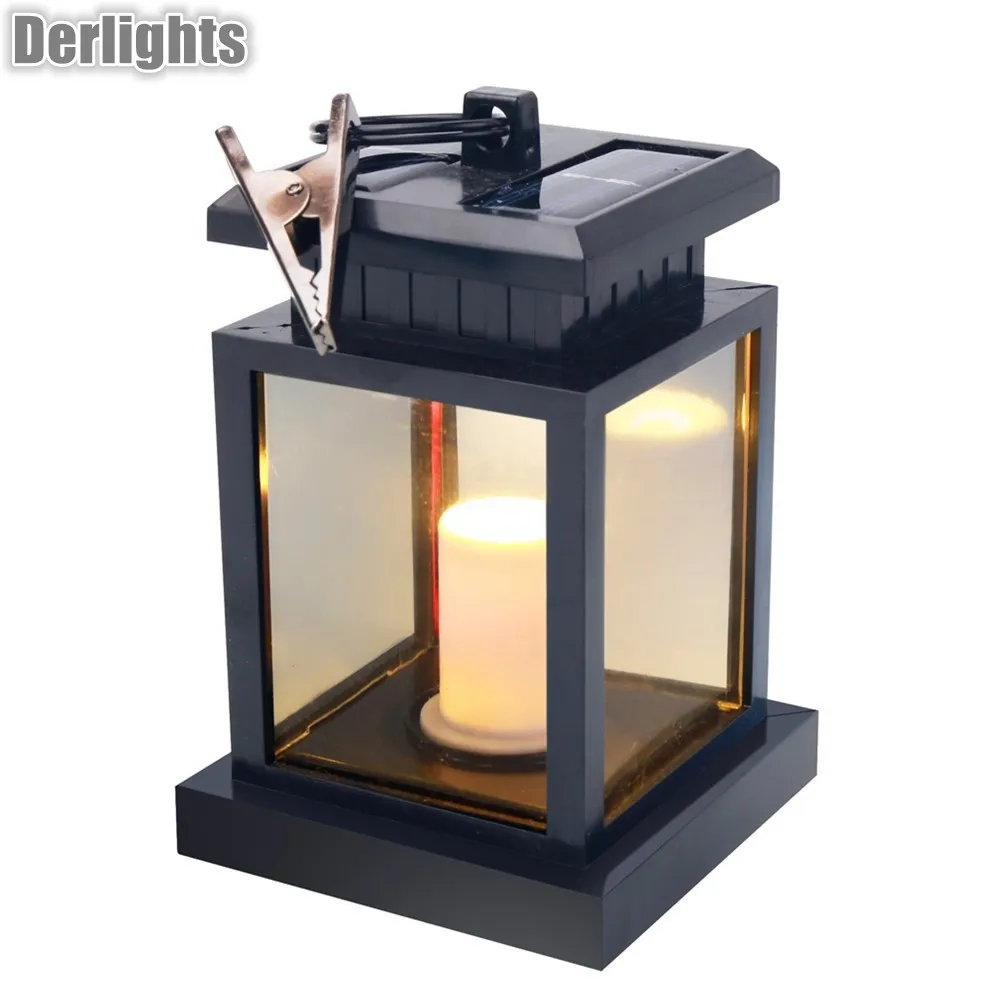 

led solar light outdoor waterproof garden decoration light yard path lantern hanging solar lighting warm light