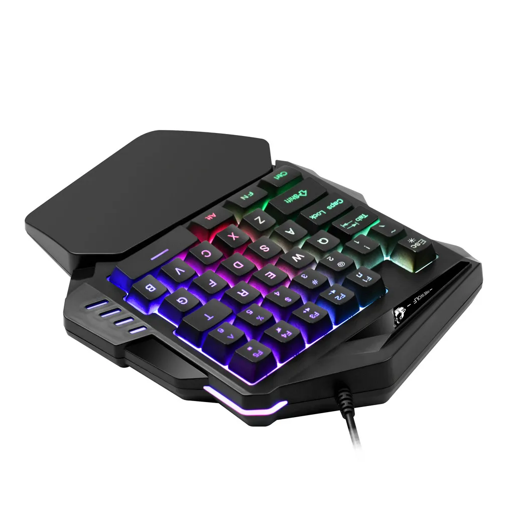 Проводной 35-ключ Esport игровая клавиатура с светодиодный проводной подсветки Gaming Keyboard Gamer клавиатура