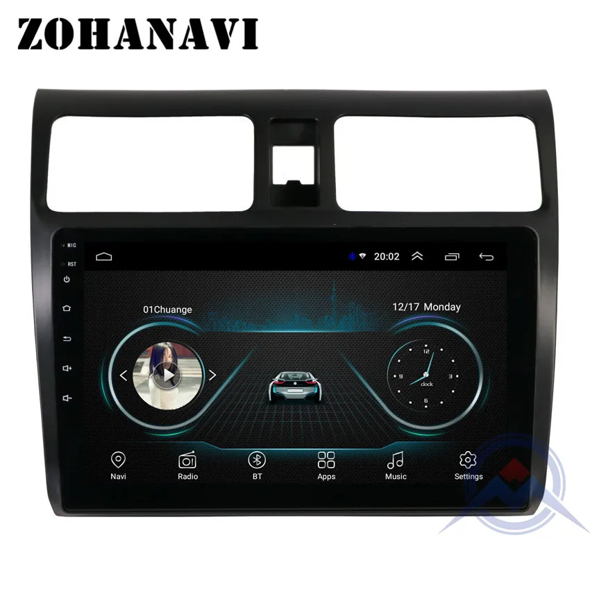 

ZOHANAVI 2.5D Screen Android 8.1 Car multimedia player for SUZUKI swift 2004-2011 car radio DVD GPS navigation stereo audio