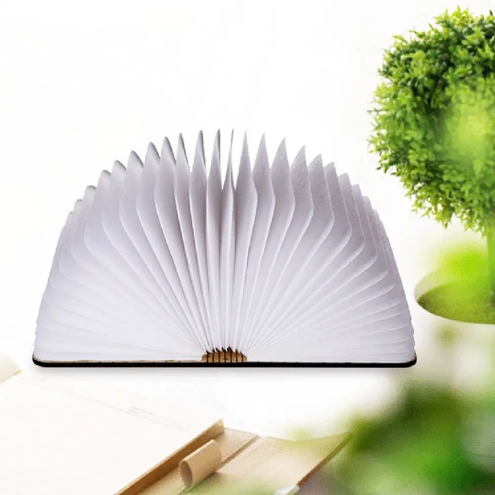 Складная деревянная лампа в форме книги Usb зарядка магнитный складной