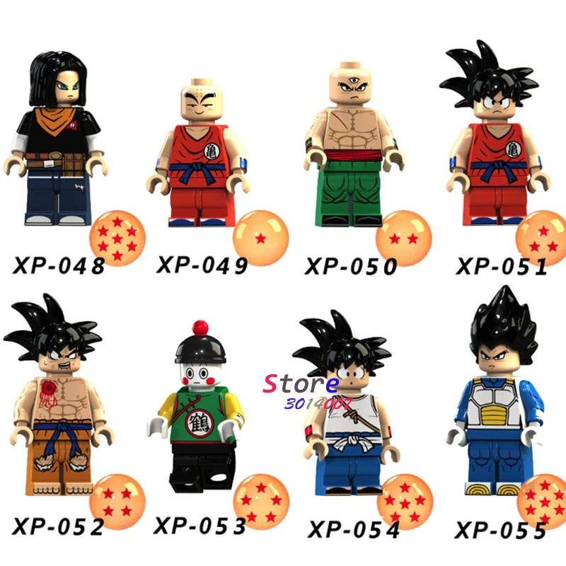 

Single Building Blocks Dragon Ball Z Violett Krillin Tien Shinhan Goku Chiaotzu Vegeta Collection toys for children