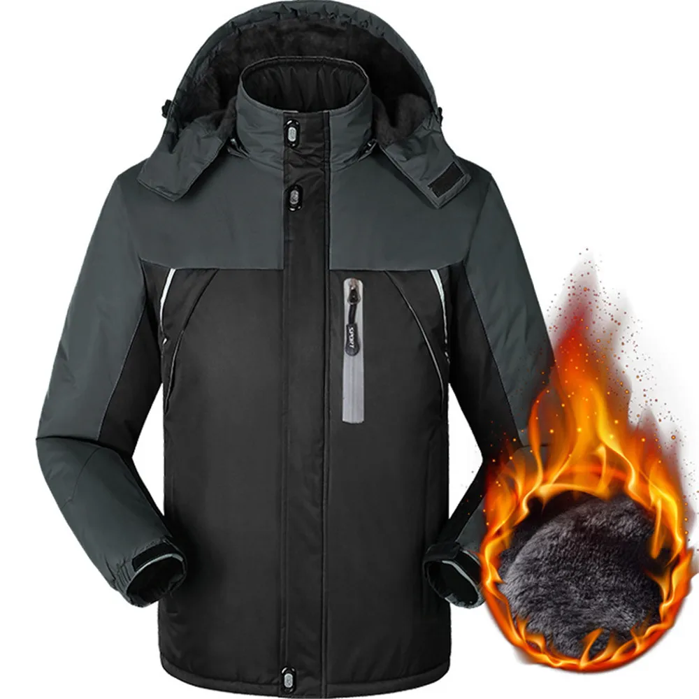 Мужская куртка зимняя водонепроницаемая модная одежда ветрозащитное пальто с капюшоном для мужчин одежда ультра ветрозащитная парка размер M-5XL