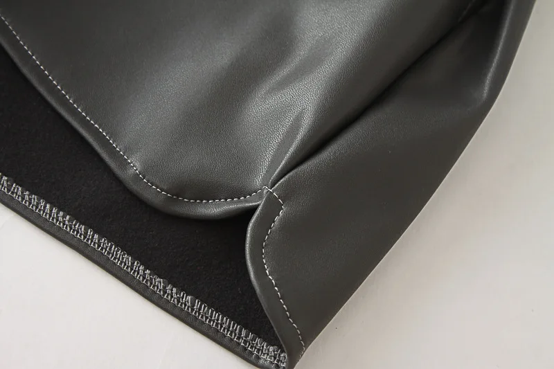 YGYEEG S-2XL весна искусственная кожа шорты женские черные короткие штаны карман свободные повседневные шорты с эластичной талией Большие