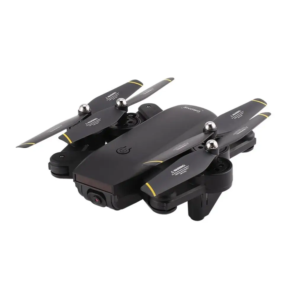 Дрон Профессиональный RC Складная камера дроны HD широкоугольный видео Квадрокоптер селфи Квадрокоптер VS Eachine E58 SG700 - Цвет: Черный