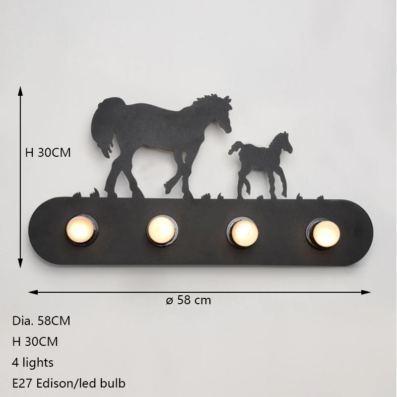 Lâmpadas de Parede e27 iluminação para bar quarto Cor do Corpo : Preto