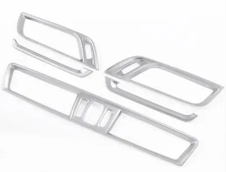 

For BMW X1 f48 2016 2017 Accessories Car-Styling ABS Matte Chrome Console Air-Conditioning Vent Cover Trim