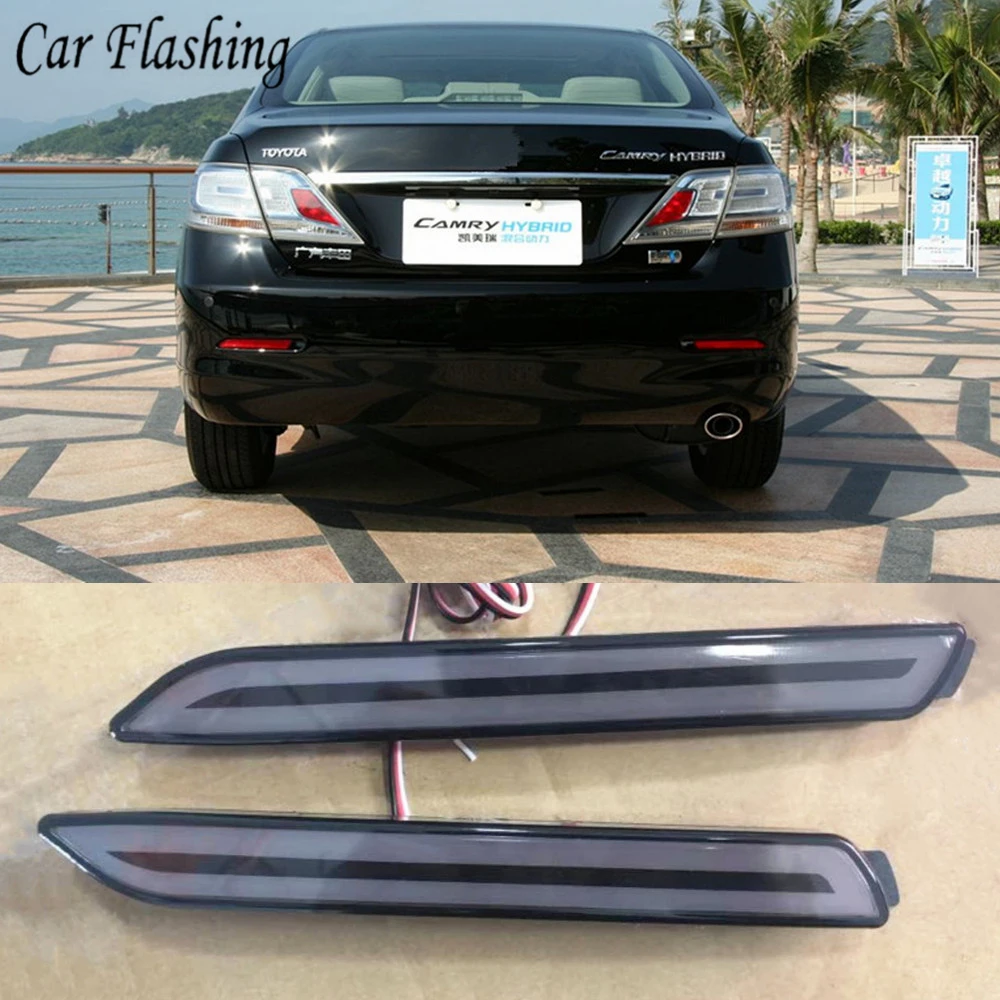 

LED Car Rear Bumper Reflector Tail Brake Light Bar For Toyota Camry Reiz WISH SIENNA Innova Lexus ISF GX470 RX300 5630 Matrix