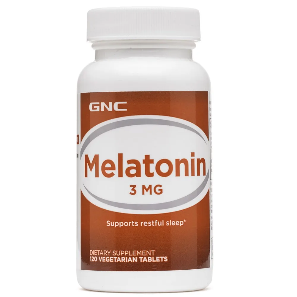 

Free Shipping Melatonin 3 mg supports restful sleep 120 pcs