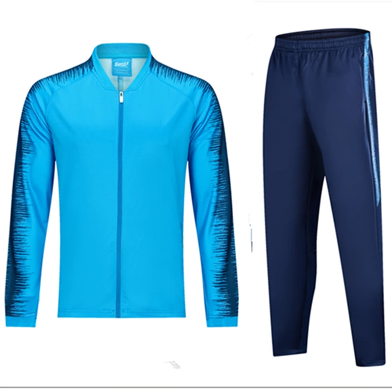 ZMSM Per Adulti Autunno Inverno Set Calcio della chiusura lampo del Cappotto tuta di Calcio giacche e pantaloni Corsa e Jogging All'aperto tuta allenamento di Calcio BA-G1