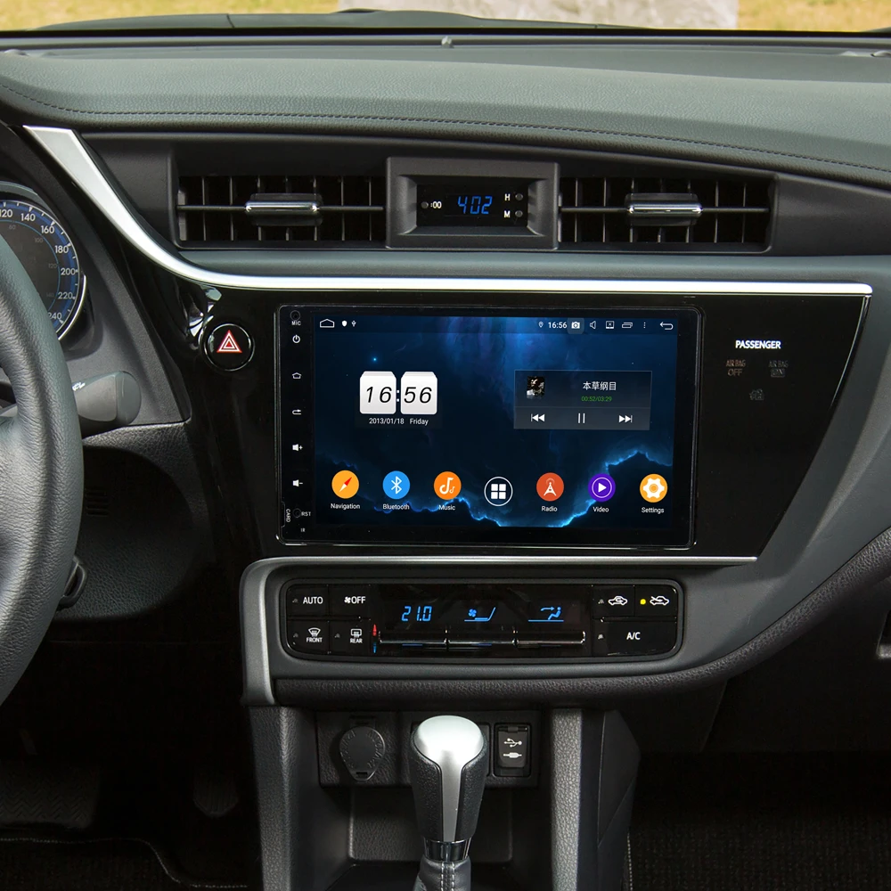 Perfect Owtosin Car Radio Multimedia Video Player Navigation GPS Android 9.0 For Toyota Corolla 2017 2018 2019 Car 4GB RAM 2