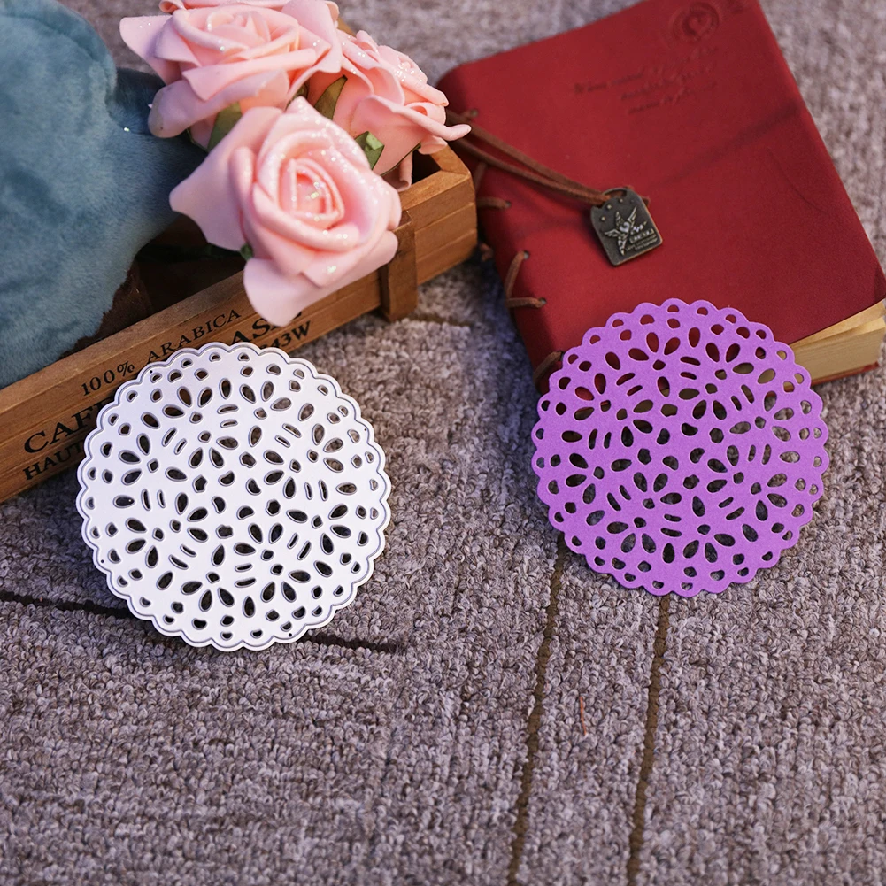 Новый роульд цветок кружева металла резки Скрапбукинг для DIY украшения альбом