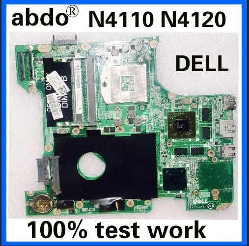 

abdo DAV02AMB8F1 motherboard for DELL N4110 N4120 notebook motherboard CN-00FR3M 00FR3M PGA989 HM67 HD6630M 100% test work