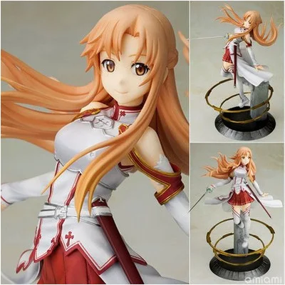 Sword Art Online Action Figure Aincrad SAO Yuuki Asuna Classic Toys PVC 230mm Figuart Anime Sword Art Online Action Figure Toys