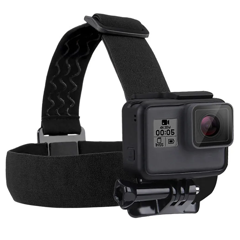 

Outdoor sports camera headbands Elastic Mount Belt Adjustable Head Strap for GoPro HERO5 /4 Session /4/3+/3/2/1 ski glasses#2s25
