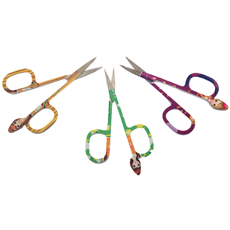 3 pieces Eyebrow Scissors Makeup Tool Small Cut Manicure Stainless