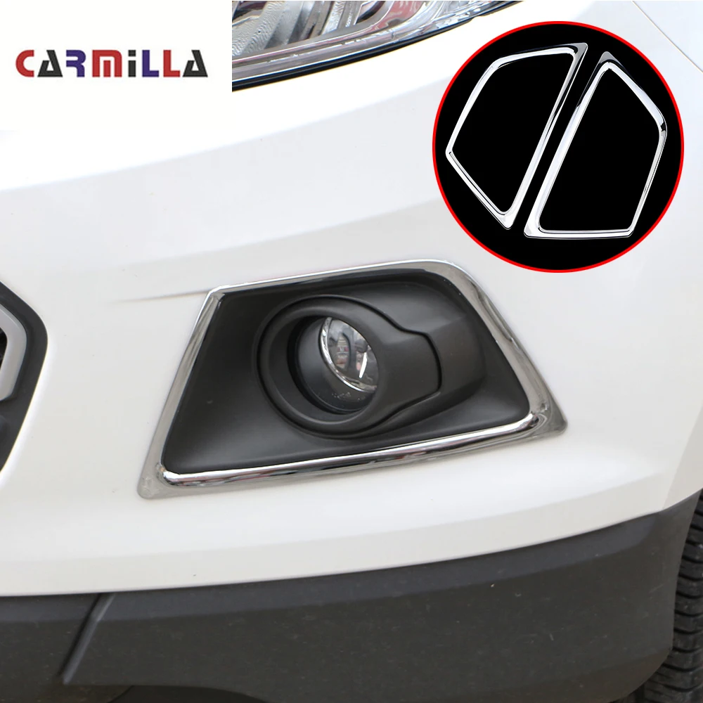 

ABS Chrome Car Head Fog Lamp Cover Lights Trim Sticker Fit for Ford Ecosport 2013 2014 2015 2016 2017 Accessories