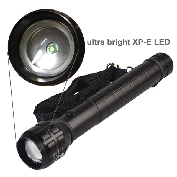 TMWT 5 W zoom Батон torch light 18650 или 3 D размер батареи полиции безопасности фонарик Фонарь холодный белый свет