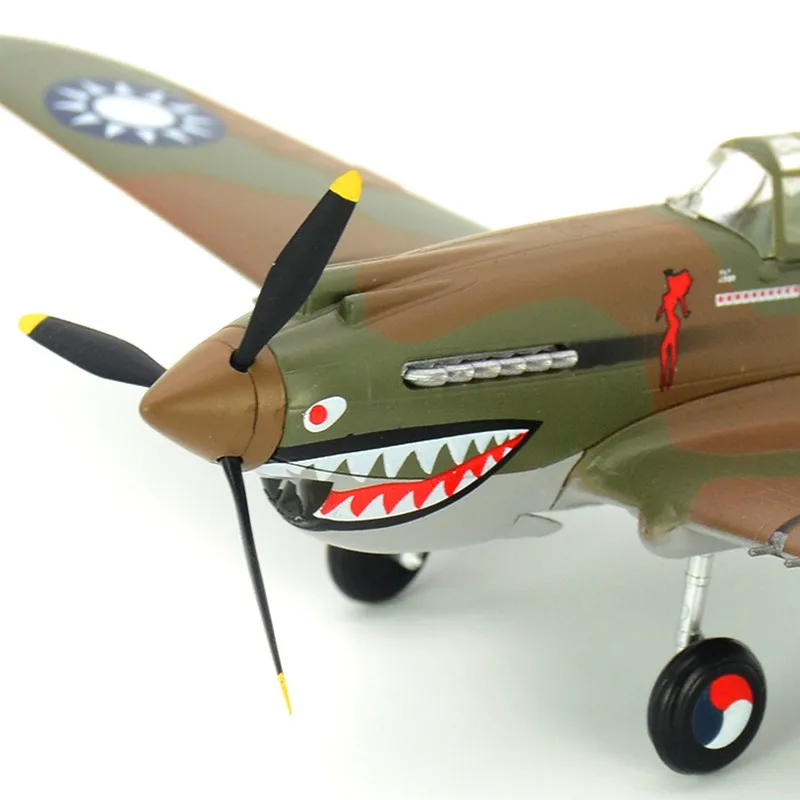 Предварительно построенный коллекционный самолет 1/72 Curtiss P-40 Warhawk Второй мировой войны истребитель Tomahawk летающий тигр готовая пластиковая модель