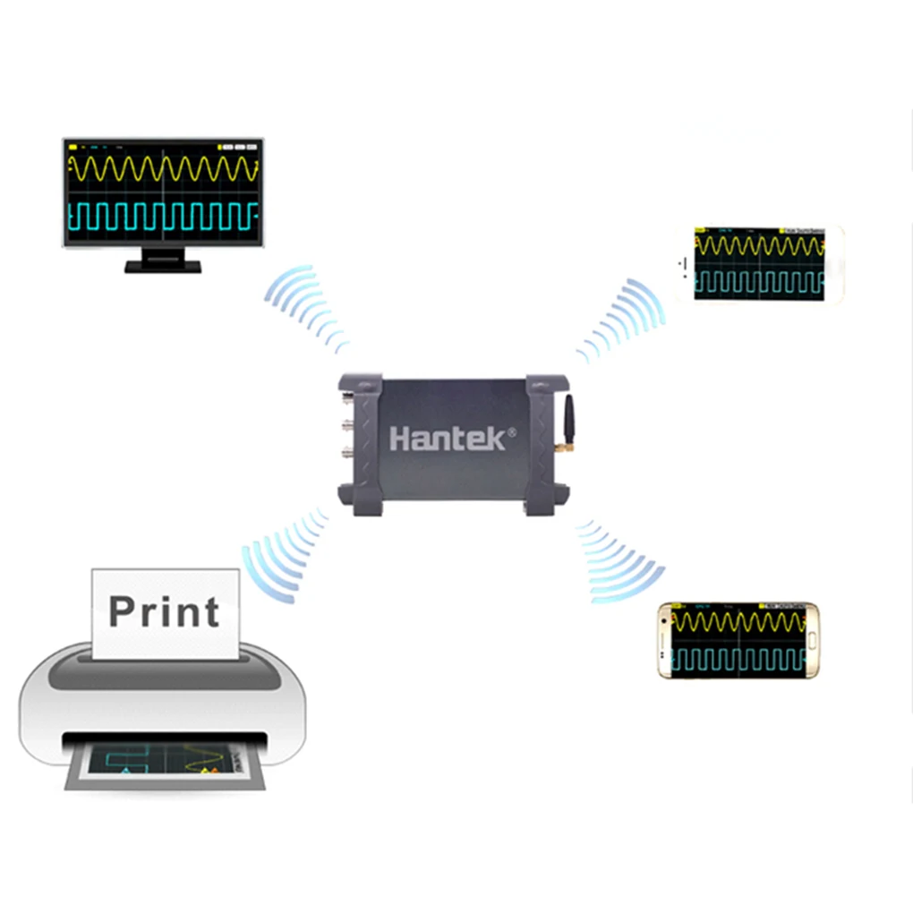 Hantek IDS1070A WIFI USB 70 МГц 2 канала 250MSa/s частота выборки осциллограф тестер для ПК