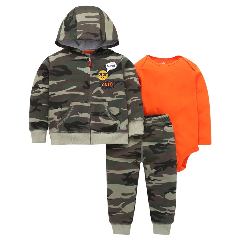 Комплект одежды для новорожденных, Осень-зима, комплект из 3 предметов: кофта, свитер+ штаны+ боди, одежда для маленьких мальчиков и девочек - Цвет: 21