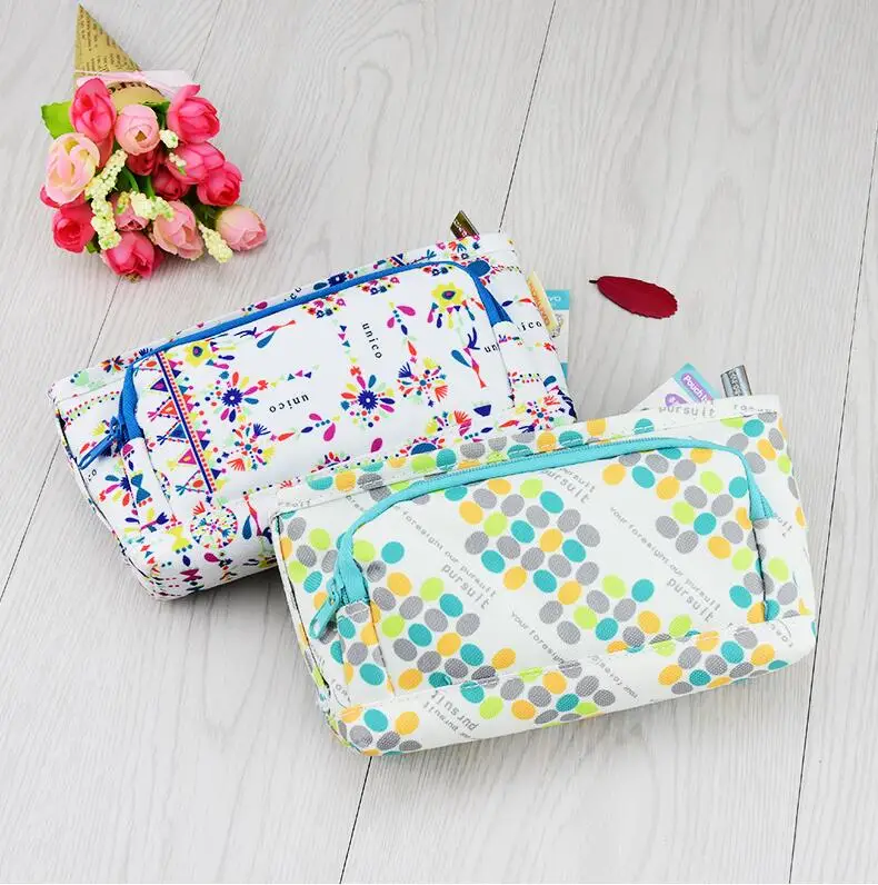 

KOKUYO Big canvas Pencil Case Large Capacity Pencil Box Pencil Bag Girls School Students Pen Sack Stationery Supplies
