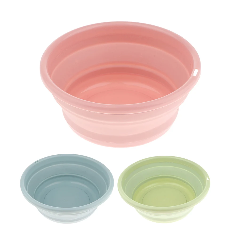 

Collapsible Wash Basin Folding Wash Basin Dish Tub Water Container For Fishing Camping Boating Travel Foldable Outdoor Cup