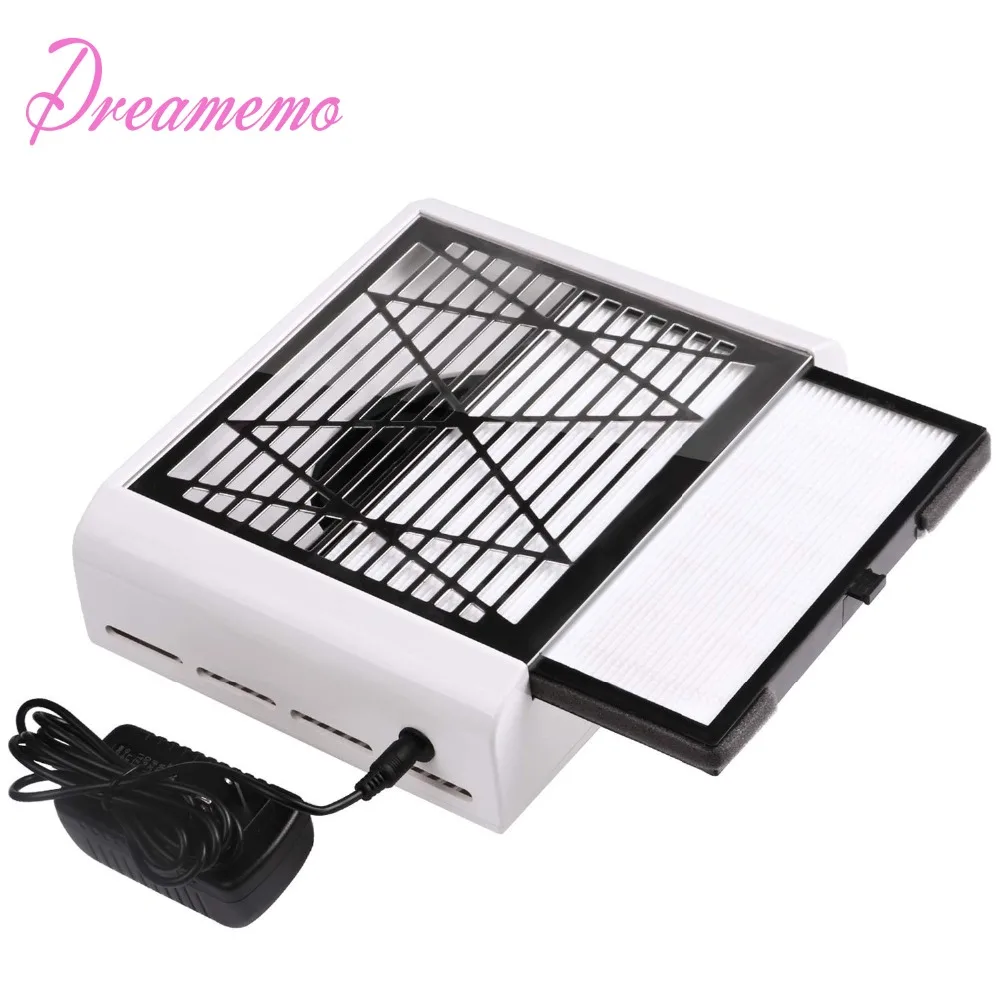  Nail Dust Collector Desktop Vacuum Cleaner for Nail Art Manicure Drill Dust Collector Nail Fan Suct