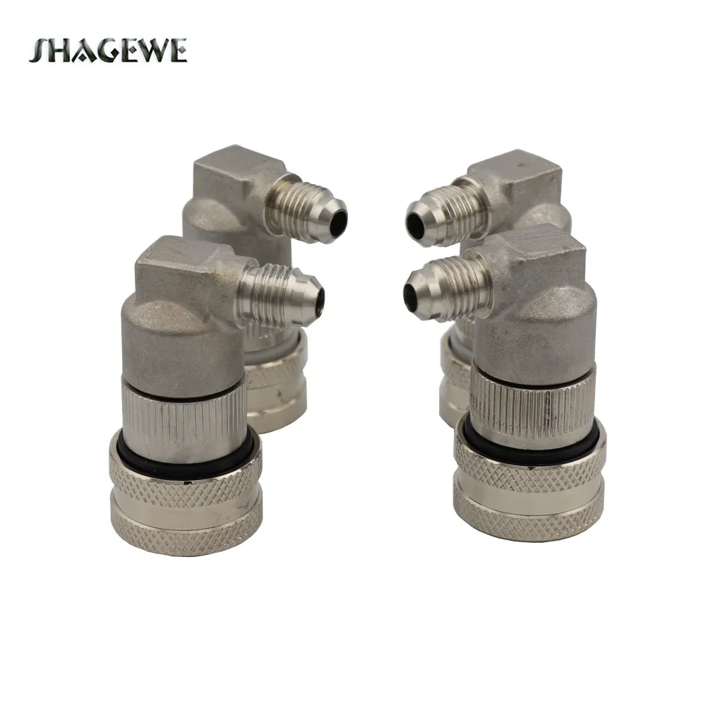 

2pairs/lot Stainless Steel Cornelius Corny Keg Ball Lock Disconnect 1/4" Thread Homebrew Beer Keg