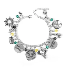 Женская мода Лев Король музыкальная коллекция браслет ручной работы с оберегами браслет на запястье сексуальные бусины цепи звенья ювелирные изделия