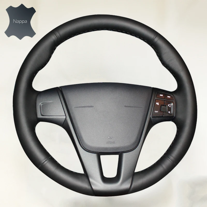 Braid on the Steering Wheel Cover for Volvo S60 V40 V60 V70 2014 XC60